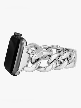 Anne Klein Dressy Apple-compatible watch band. Silver
